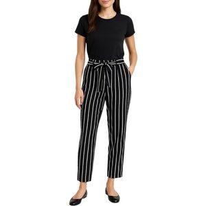 Maxine Nichols Women’s Striped Tie-Waist Pants | Size Medium